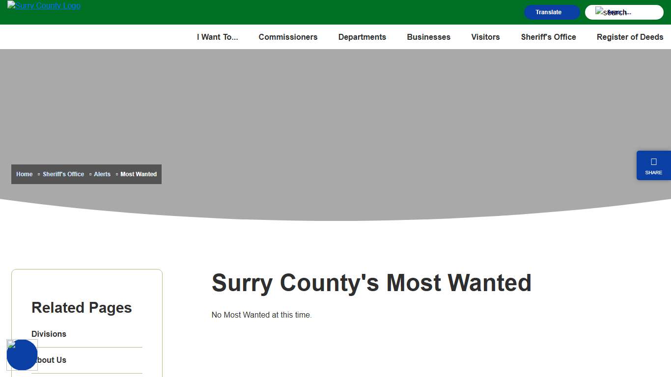 Surry County's Most Wanted